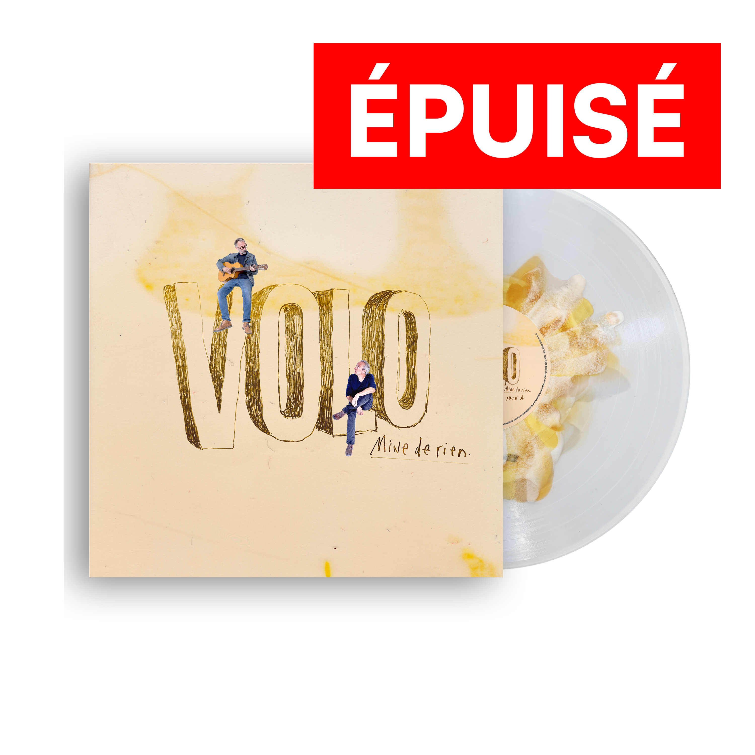Vinyle splatter numéroté édition limitée “Mine de rien“